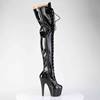 Pleaser - ADORE3020GP Cuissardes à plateforme - Noir Product image